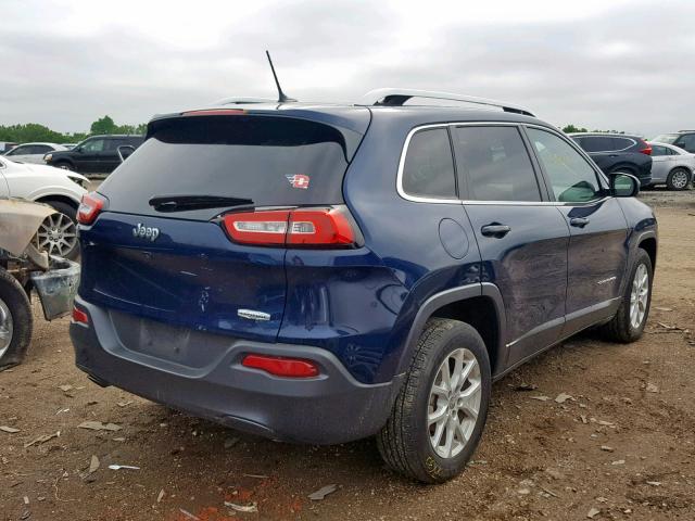 1C4PJLCB1JD563353 - 2018 JEEP CHEROKEE L BLUE photo 4