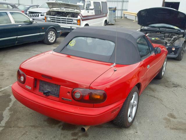 JM1NA3538V0722329 - 1997 MAZDA MX-5 MIATA RED photo 4