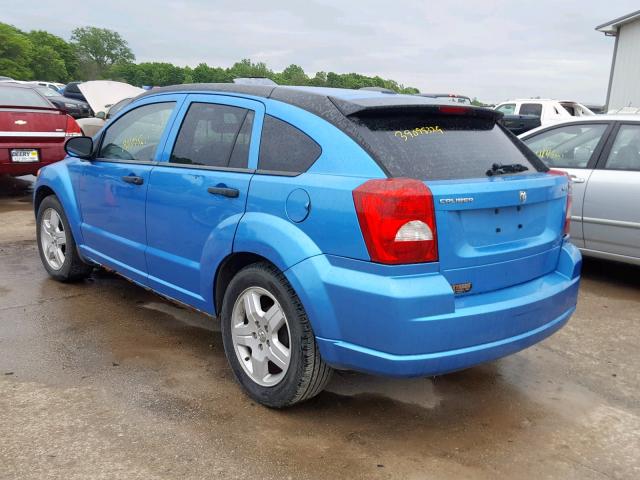 1B3HB48B28D546797 - 2008 DODGE CALIBER SX BLUE photo 3