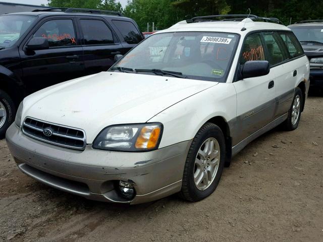 4S3BH665117667000 - 2001 SUBARU LEGACY OUT WHITE photo 2