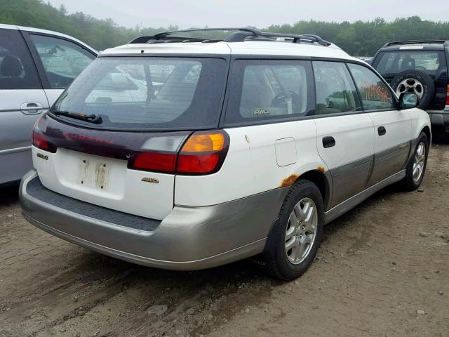 4S3BH665117667000 - 2001 SUBARU LEGACY OUT WHITE photo 4