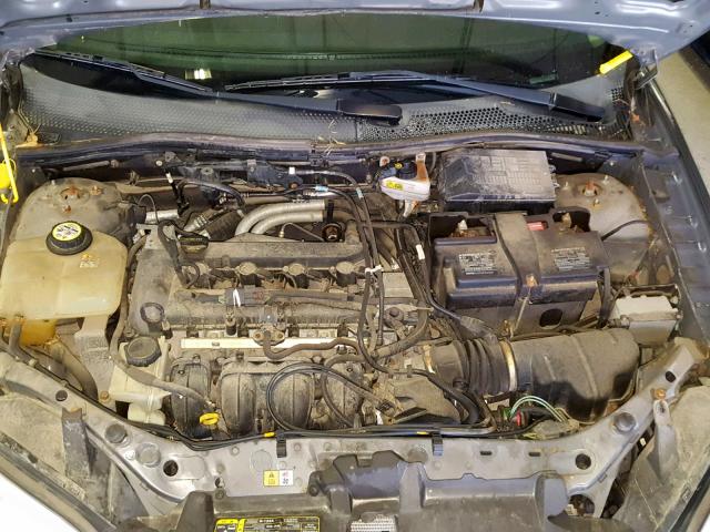 1FAHP34N67W204899 - 2007 FORD FOCUS ZX4 GRAY photo 7