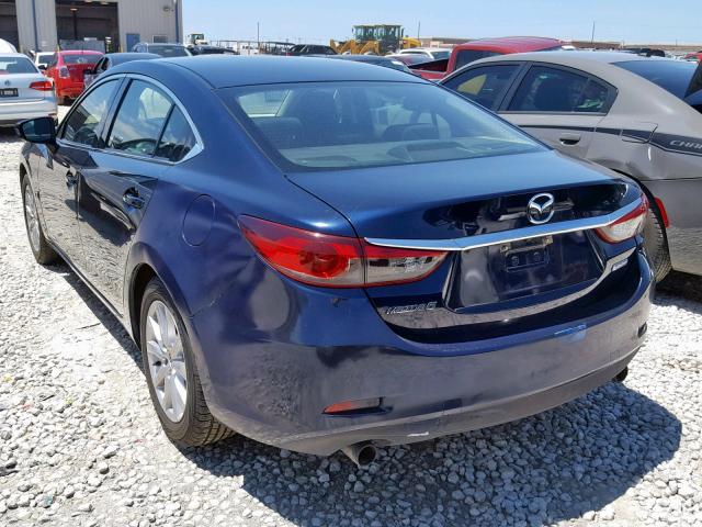 JM1GJ1U50G1434494 - 2016 MAZDA 6 SPORT BLUE photo 3