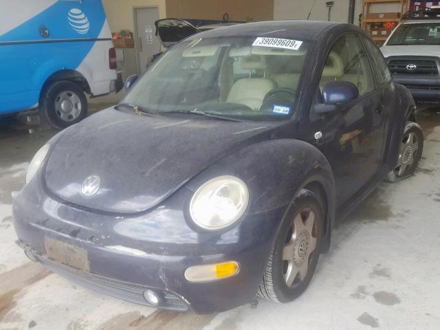 3VWCF21C7YM424216 - 2000 VOLKSWAGEN NEW BEETLE Mavi foto 2
