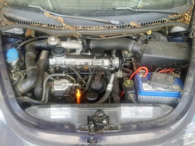 3VWCF21C7YM424216 - 2000 VOLKSWAGEN NEW BEETLE Mavi foto 7