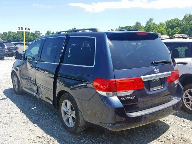 5FNRL38909B021819 - 2009 HONDA ODYSSEY TO BLUE photo 3