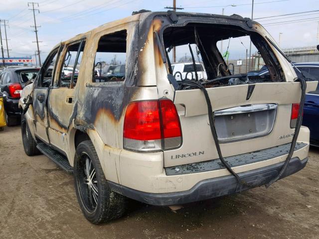 5LMEU68H45ZJ13906 - 2005 LINCOLN AVIATOR Qızıl foto 3