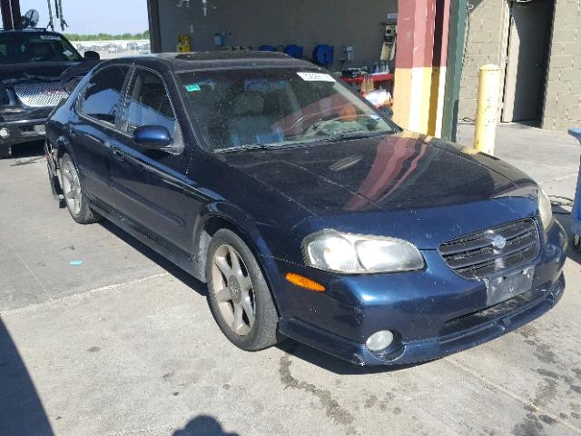 JN1CA31D61T602482 - 2001 NISSAN MAXIMA GXE BLUE photo 1