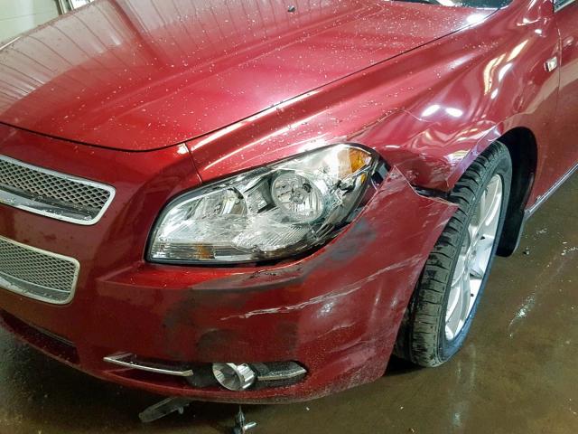 1G1ZK57768F205227 - 2008 CHEVROLET MALIBU LTZ 勃艮第红 照片 9