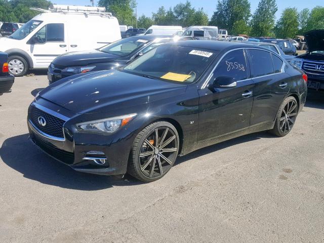 JN1BV7AP9EM679672 - 2014 INFINITI Q50 BASE BLACK photo 2