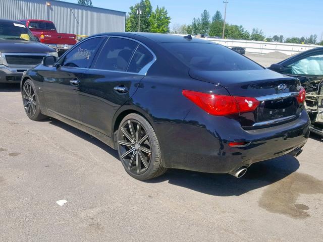 JN1BV7AP9EM679672 - 2014 INFINITI Q50 BASE BLACK photo 3