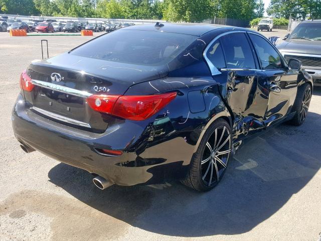 JN1BV7AP9EM679672 - 2014 INFINITI Q50 BASE BLACK photo 4