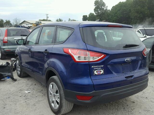 1FMCU0F78DUC13956 - 2013 FORD ESCAPE S BLUE photo 3