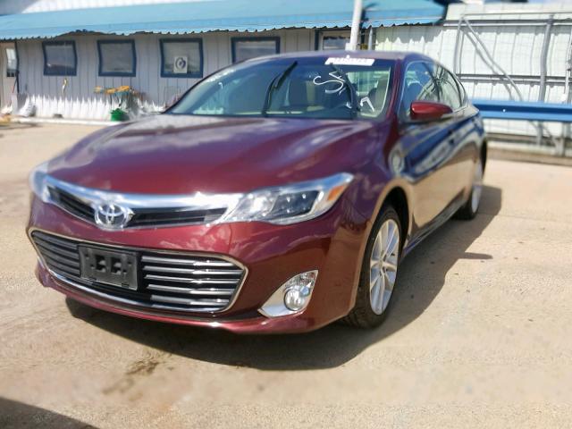 4T1BK1EB9DU022009 - 2013 TOYOTA AVALON BAS MAROON photo 2