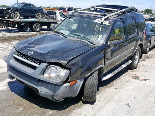 5N1ED28Y22C550636 - 2002 NISSAN XTERRA XE BLACK photo 2