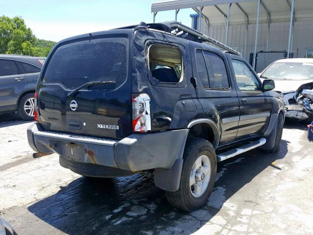 5N1ED28Y22C550636 - 2002 NISSAN XTERRA XE BLACK photo 4