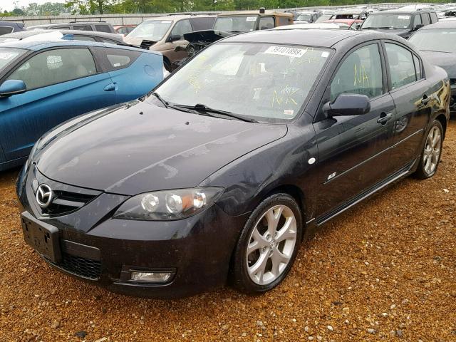 JM1BK323081801495 - 2008 MAZDA 3 S BLACK photo 2