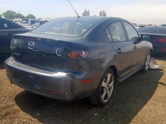 JM1BK323551279653 - 2005 MAZDA 3 S CHARCOAL photo 4