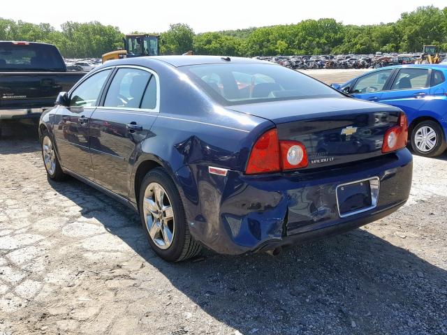 1G1ZC5EB3A4105592 - 2010 CHEVROLET MALIBU 1LT BLUE photo 3