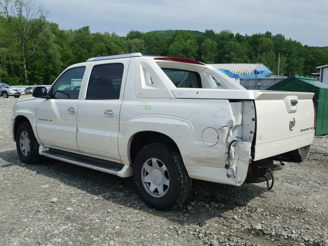 3GYEK63N82G292130 - 2002 CADILLAC ESCALADE E WHITE photo 3