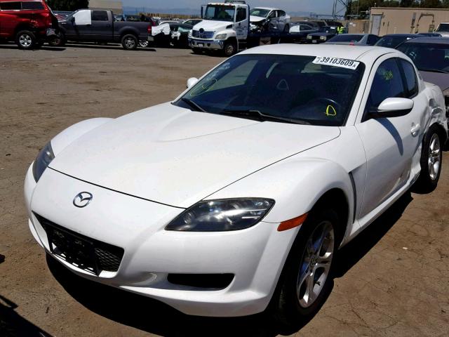 JM1FE173560206666 - 2006 MAZDA RX8 WHITE photo 2