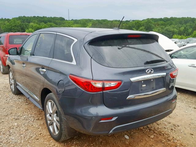 5N1AL0MN8DC328283 - 2013 INFINITI JX35 GRAY photo 3