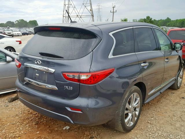 5N1AL0MN8DC328283 - 2013 INFINITI JX35 GRAY photo 4