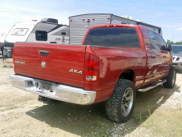 3D7KS29C36G215376 - 2006 DODGE RAM 2500 BURGUNDY photo 4