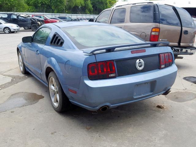 1ZVHT82H065265523 - 2006 FORD MUSTANG GT BLUE photo 3