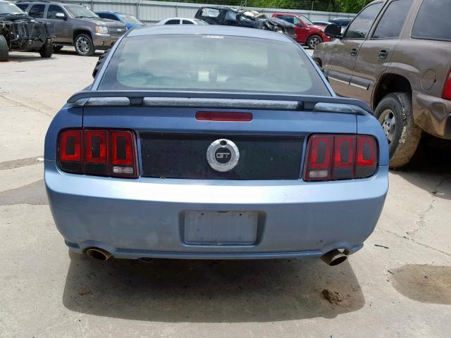 1ZVHT82H065265523 - 2006 FORD MUSTANG GT BLUE photo 9