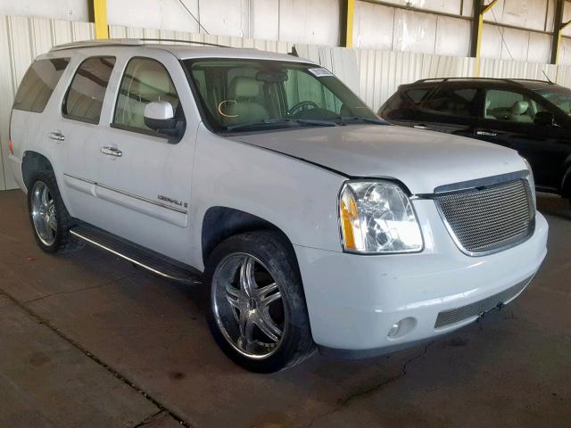 1GKFK63887J244898 - 2007 GMC YUKON DENA WHITE photo 1