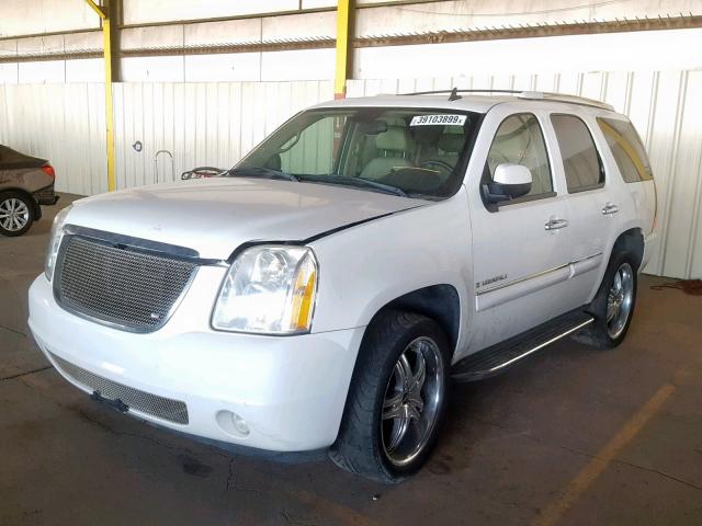 1GKFK63887J244898 - 2007 GMC YUKON DENA WHITE photo 2