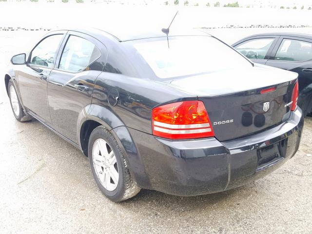 1B3CC1FB5AN235793 - 2010 DODGE AVENGER EX BLACK photo 3