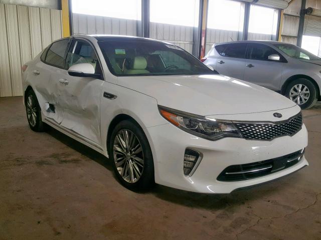 5XXGV4L24JG249793 - 2018 KIA OPTIMA SXL WHITE photo 1