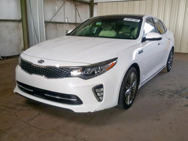 5XXGV4L24JG249793 - 2018 KIA OPTIMA SXL WHITE photo 2