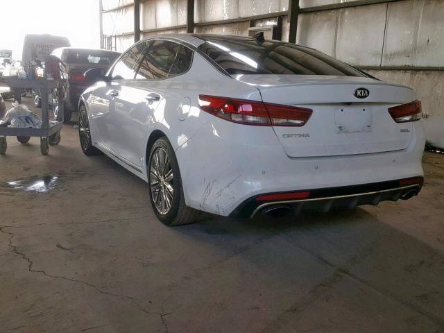 5XXGV4L24JG249793 - 2018 KIA OPTIMA SXL WHITE photo 3