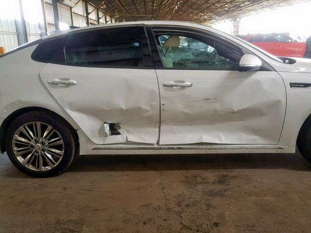 5XXGV4L24JG249793 - 2018 KIA OPTIMA SXL WHITE photo 9