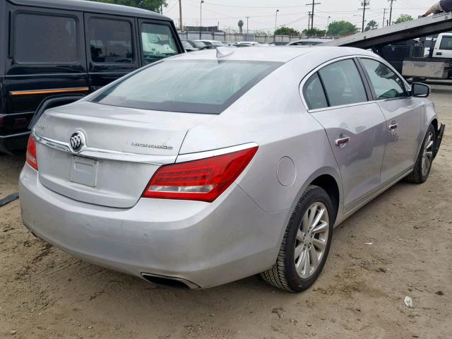 1G4GB5G3XFF256296 - 2015 BUICK LACROSSE SILVER photo 4