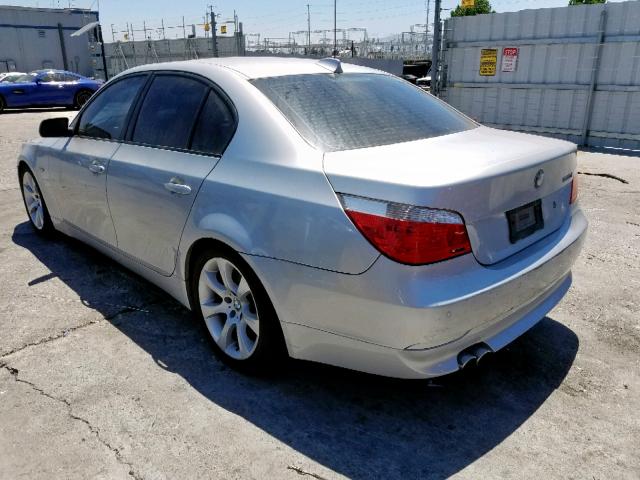 WBANB53566CP02896 - 2006 BMW 550 I SILVER photo 3