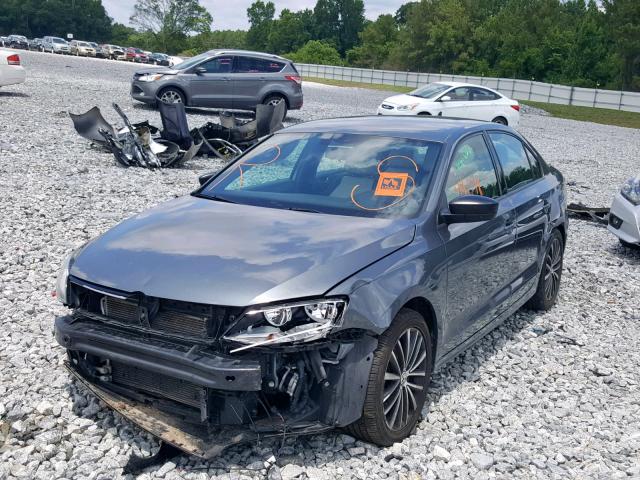 3VWD17AJ2GM291748 - 2016 VOLKSWAGEN JETTA SPOR GRAY photo 2