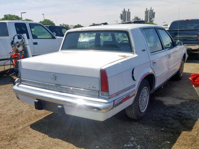 1C3BC4636KD578290 - 1989 CHRYSLER NEW YORKER WHITE photo 4