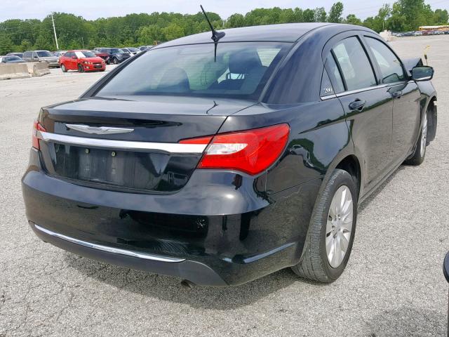 1C3CCBAB1CN105044 - 2012 CHRYSLER 200 LX BLACK photo 4