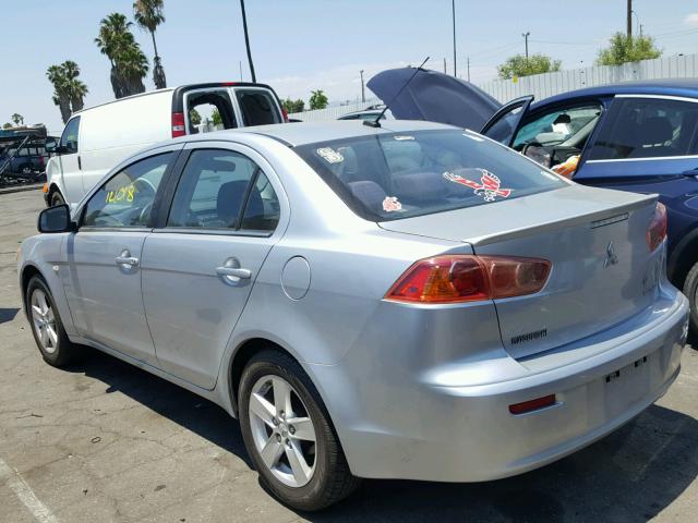 JA3AU26U68U040004 - 2008 MITSUBISHI LANCER ES SILVER photo 3