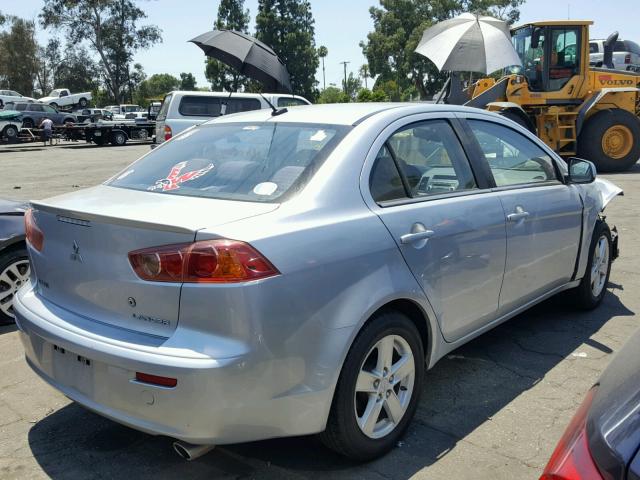 JA3AU26U68U040004 - 2008 MITSUBISHI LANCER ES SILVER photo 4