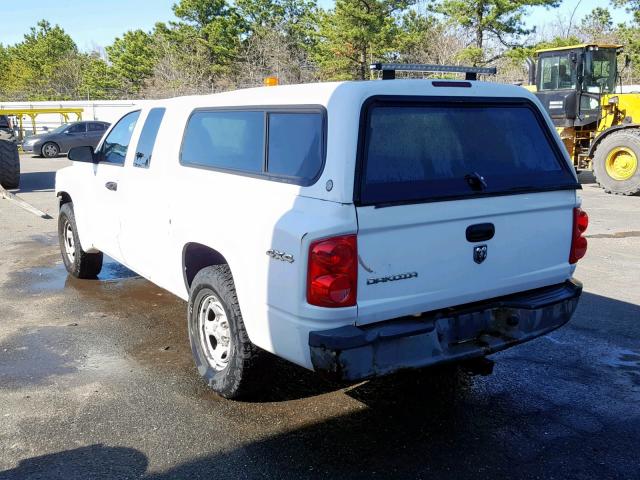 1D7HW22K88S611458 - 2008 DODGE DAKOTA ST WHITE photo 3