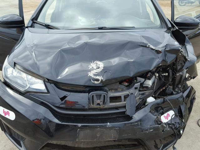 JHMGK5H53GX045844 - 2016 HONDA FIT LX BLACK photo 7