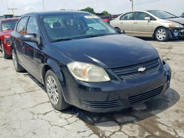 1G1AT58H897227601 - 2009 CHEVROLET COBALT LT BLACK photo 1