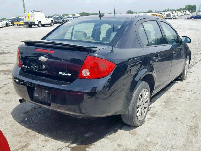 1G1AT58H897227601 - 2009 CHEVROLET COBALT LT BLACK photo 4