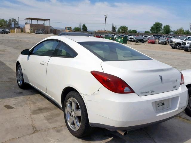 1G2ZH18N874160947 - 2007 PONTIAC G6 GT WHITE photo 3