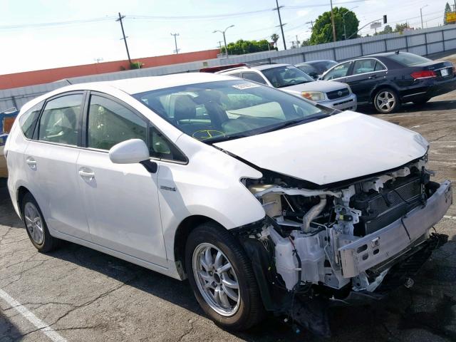 JTDZN3EU8D3231867 - 2013 TOYOTA PRIUS V WHITE photo 1